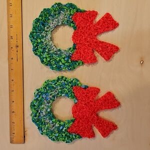 Vintage Popcorn Christmas Wreath Decorations